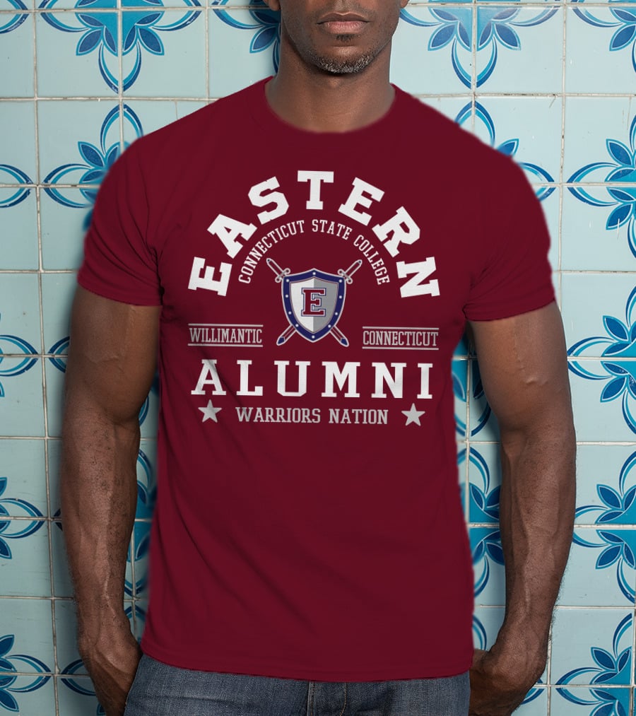 Eastern Connecticut State College Alumni Warriors Nation Willimantic Connecticut T-Shirt