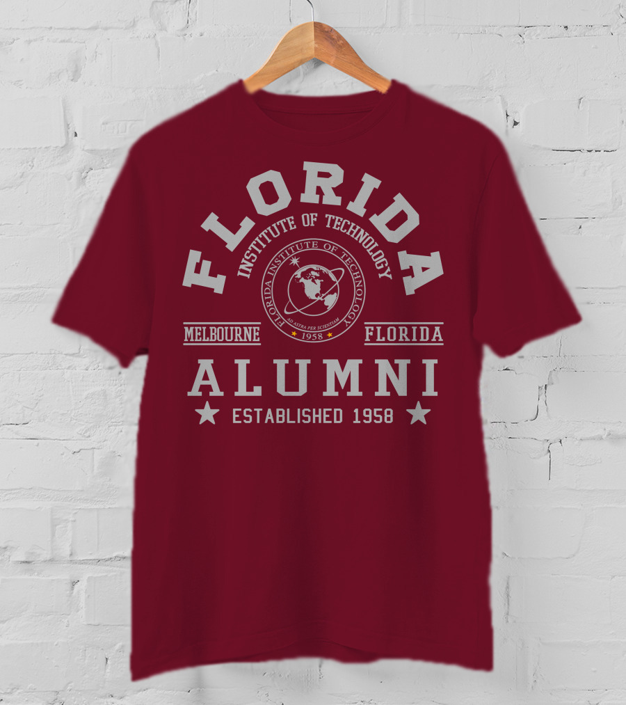 Florida Institute Of Technology Alumni Established 1958 Melbourne Florida T-Shirt