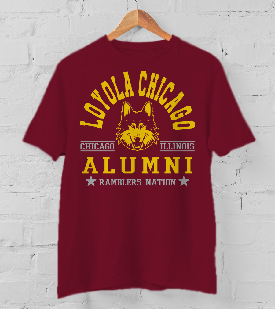 Loyola Chicago Illinois Alumni Ramblers Nation T-Shirt