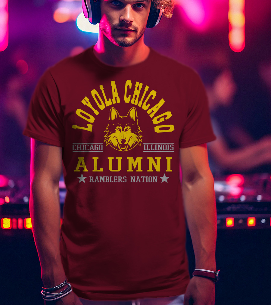 Loyola Chicago Illinois Alumni Ramblers Nation T-Shirt