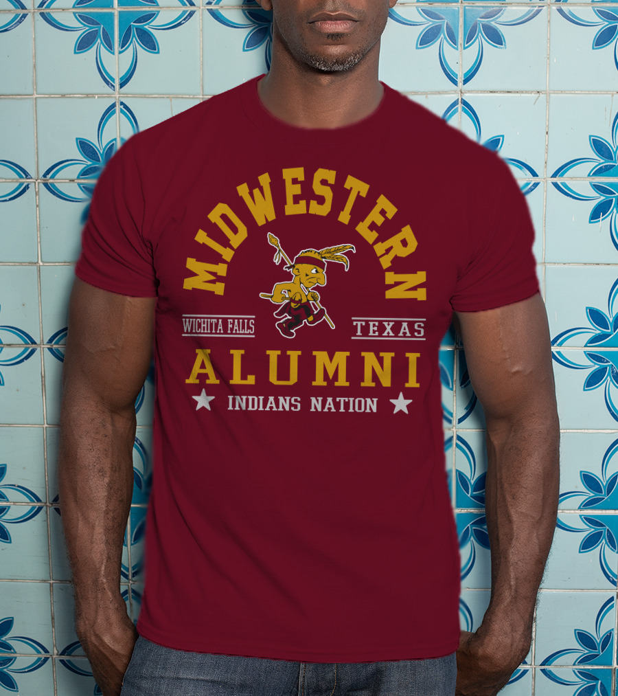 Midwestern Alumni Indians Nation Wichita Falls Texas T-Shirt