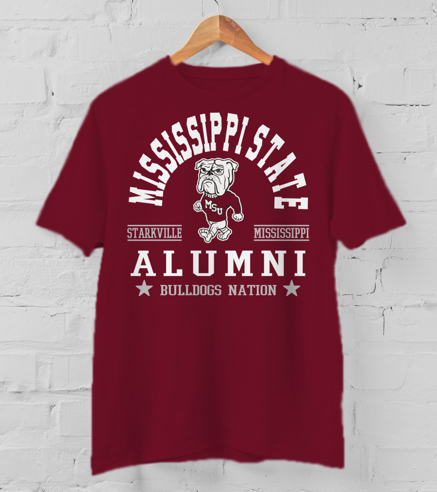 Mississippi State University Alumni Bulldogs Nation Starkville Mississippi T-Shirt