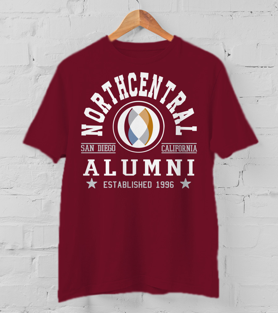 Northcentral Alumni San Diego California Established 1996 T-Shirt