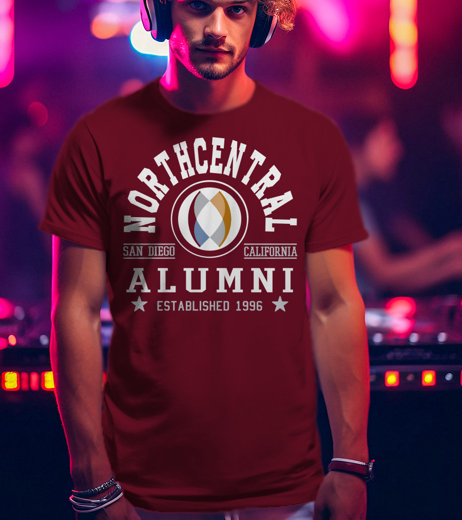 Northcentral Alumni San Diego California Established 1996 T-Shirt