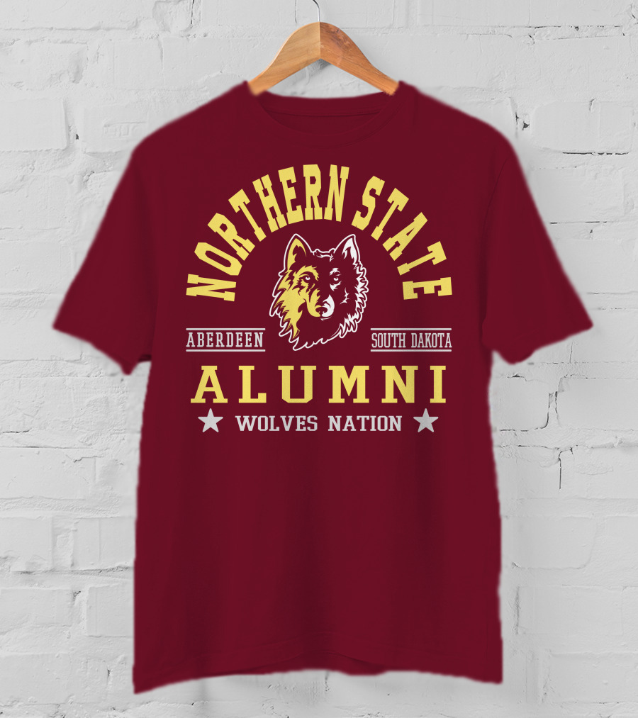 Northern State Alumni Wolves Nation Aberdeen South Dakota T-Shirt