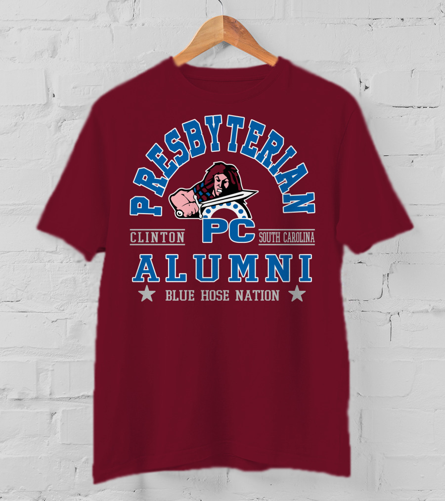 Presbyterian College PC Blue Hose Clinton South Carolina Alumni Nation T-Shirt