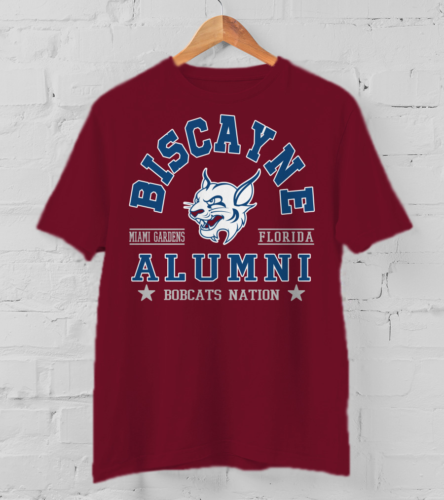 Biscayne College Alumni Bobcats Nation Miami Gardens Florida T-Shirt