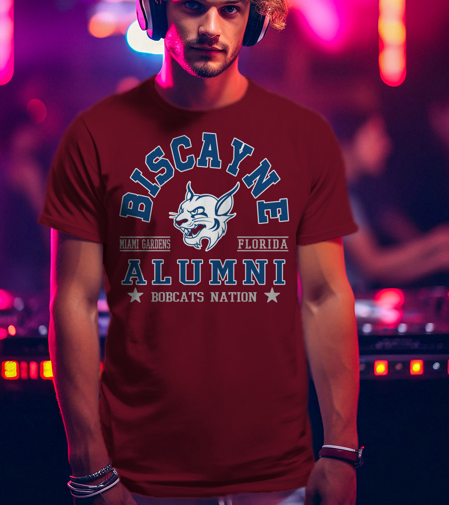 Biscayne College Alumni Bobcats Nation Miami Gardens Florida T-Shirt