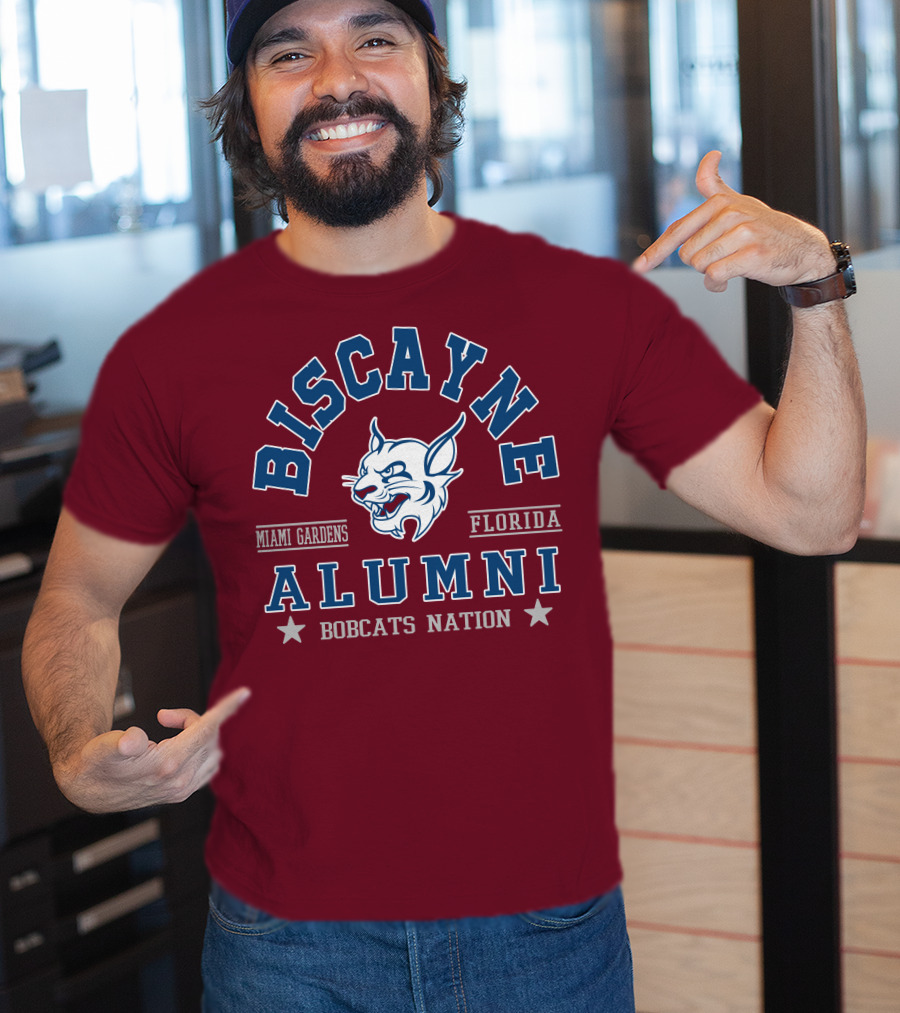 Biscayne College Alumni Bobcats Nation Miami Gardens Florida T-Shirt