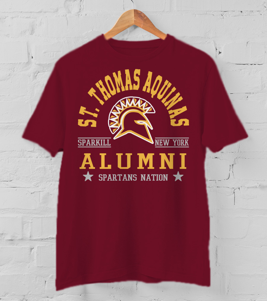 St Thomas Aquinas Sparkill New York Spartans Nation Alumni T-Shirt
