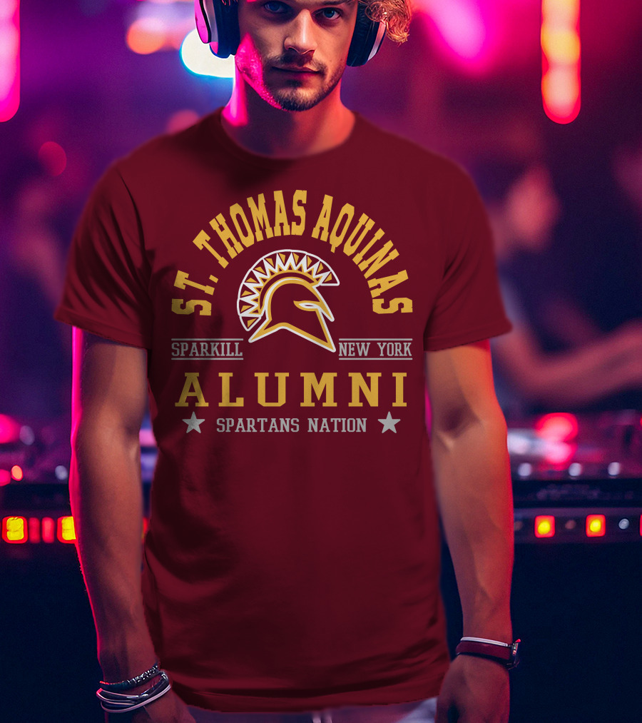 St Thomas Aquinas Sparkill New York Spartans Nation Alumni T-Shirt
