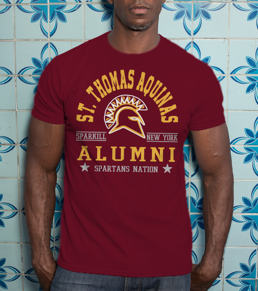 St Thomas Aquinas Sparkill New York Spartans Nation Alumni T-Shirt
