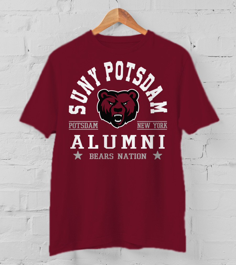 SUNY Potsdam Alumni Bears Nation New York T-Shirt