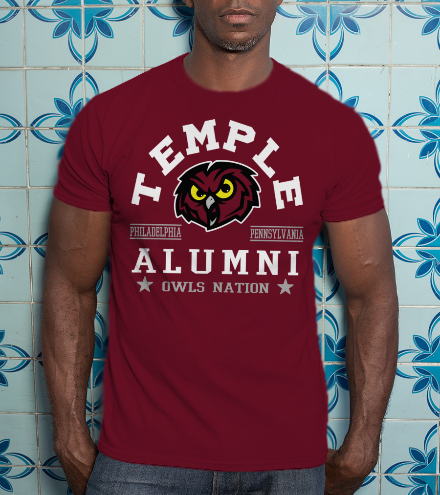 Temple Alumni Owls Nation Philadelphia Pennsylvania T-Shirt