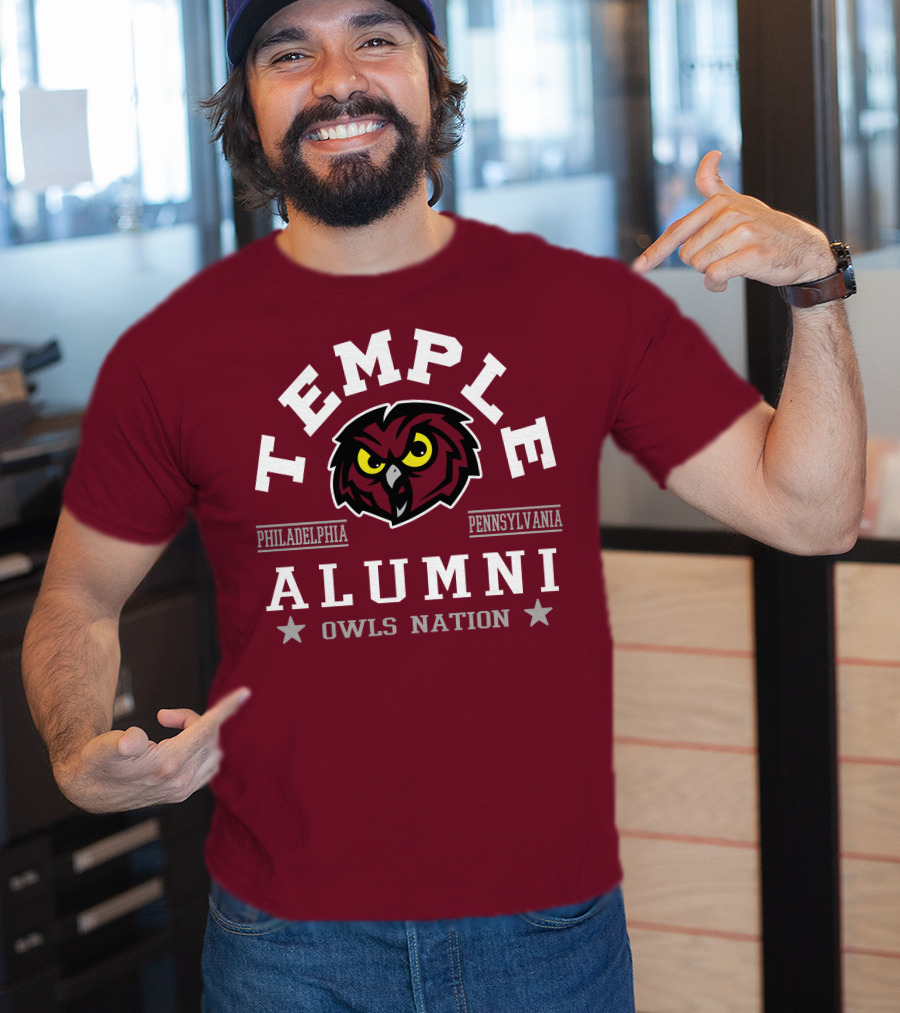 Temple Alumni Owls Nation Philadelphia Pennsylvania T-Shirt
