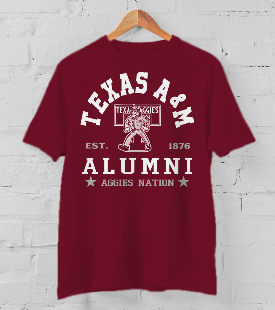 TEXAS A&M ALUMNI AGGIES NATION EST. 1876 T-Shirt