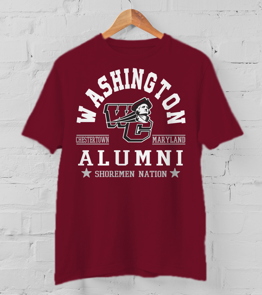 Washington College Alumni Shoremen Nation Chestertown Maryland WC T-Shirt