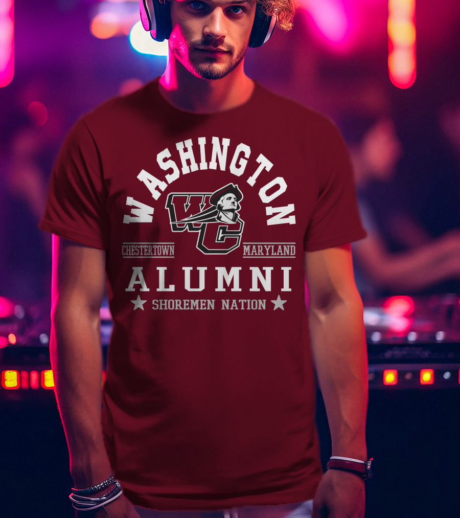 Washington College Alumni Shoremen Nation Chestertown Maryland WC T-Shirt
