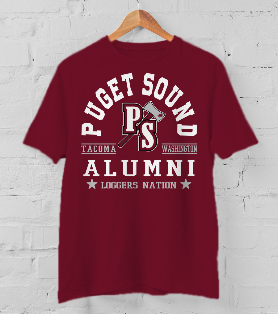 Puget Sound PS Tacoma Washington Alumni Loggers Nation T-Shirt