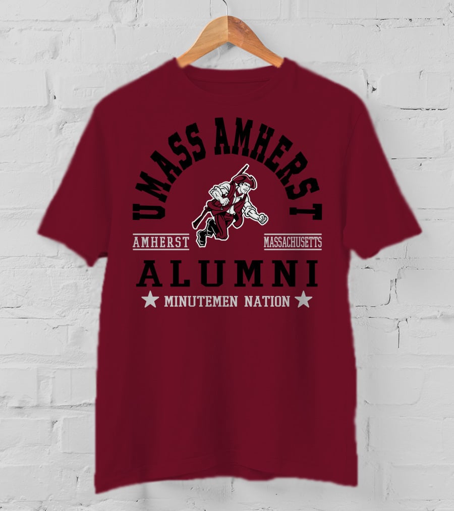 UMass Amherst Alumni Minutemen Nation Massachusetts T-Shirt