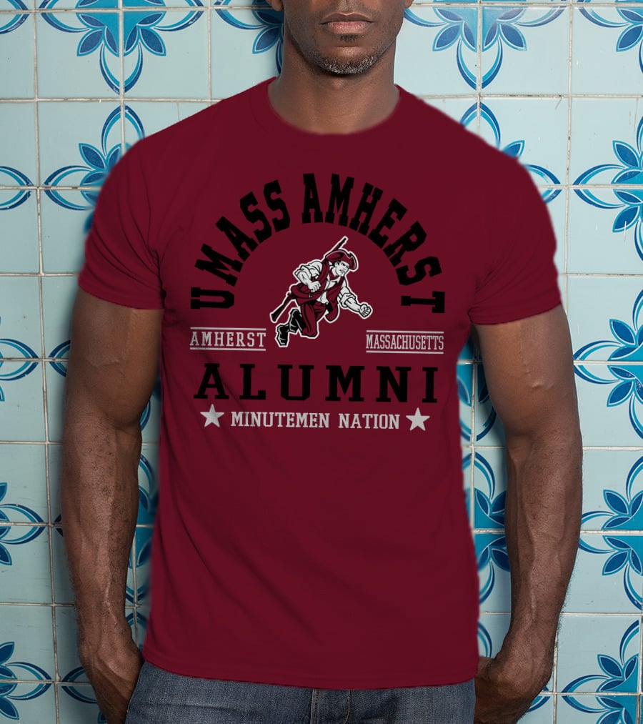 UMass Amherst Alumni Minutemen Nation Massachusetts T-Shirt
