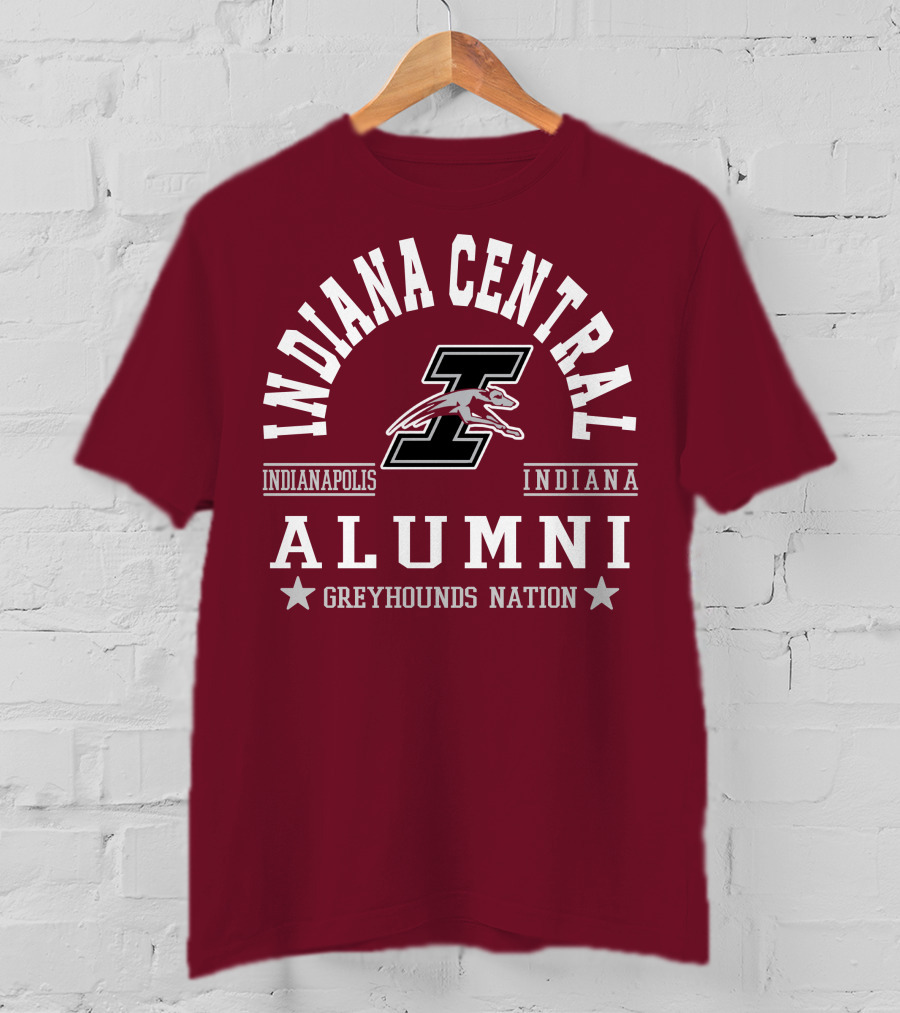 Indiana Central Alumni Indianapolis Indiana Greyhounds Nation T-Shirt