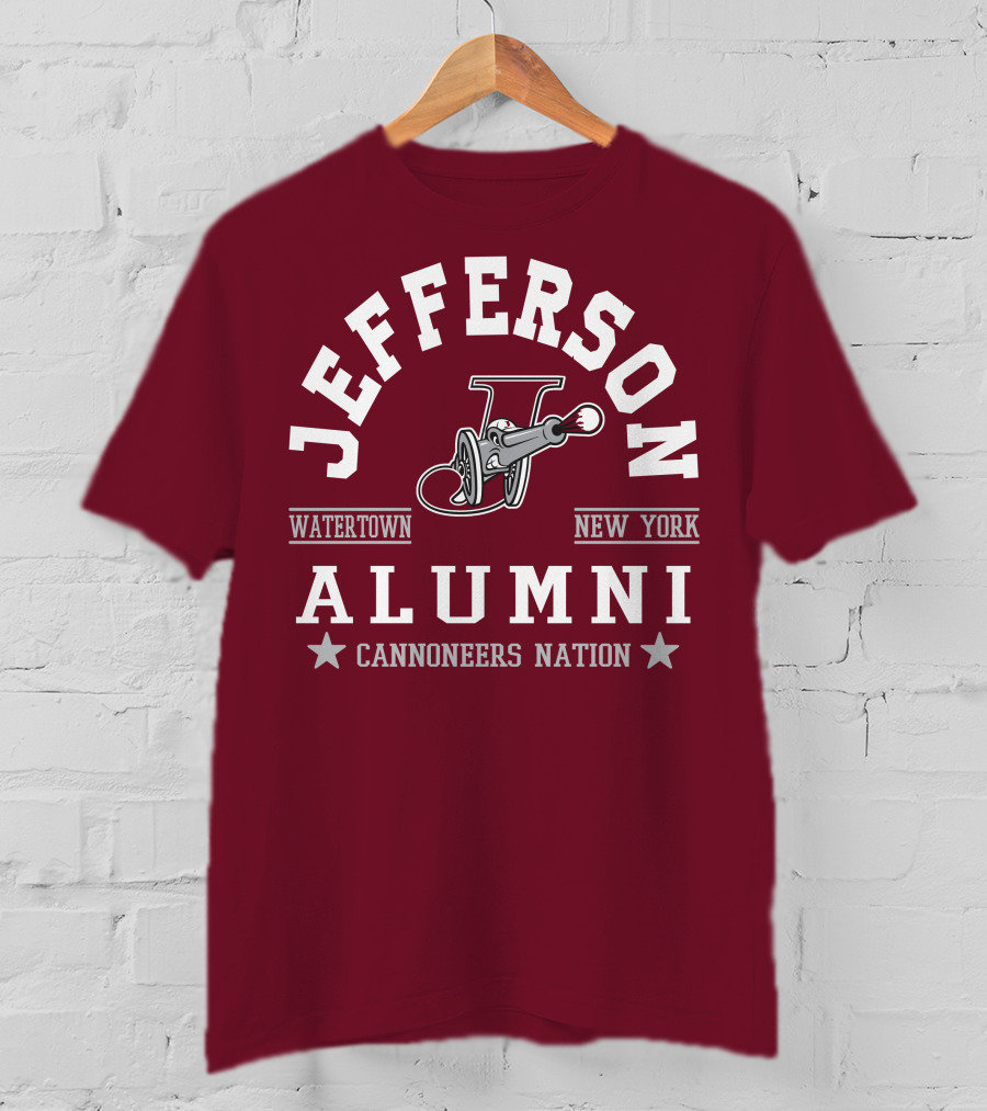 Jefferson Alumni Watertown New York Cannoneers Nation T-Shirt