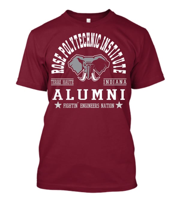Rose Polytechnic Institute Alumni Terre Haute Indiana Fightin' Engineers Nation T-Shirt