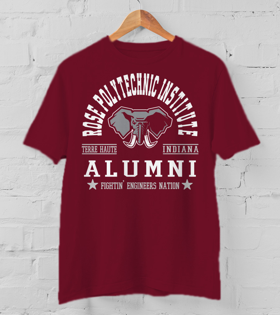 Rose Polytechnic Institute Alumni Terre Haute Indiana Fightin' Engineers Nation T-Shirt