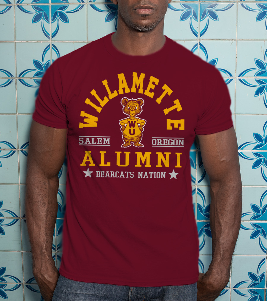 Willamette University Alumni Salem Oregon Bearcats Nation WU T-Shirt