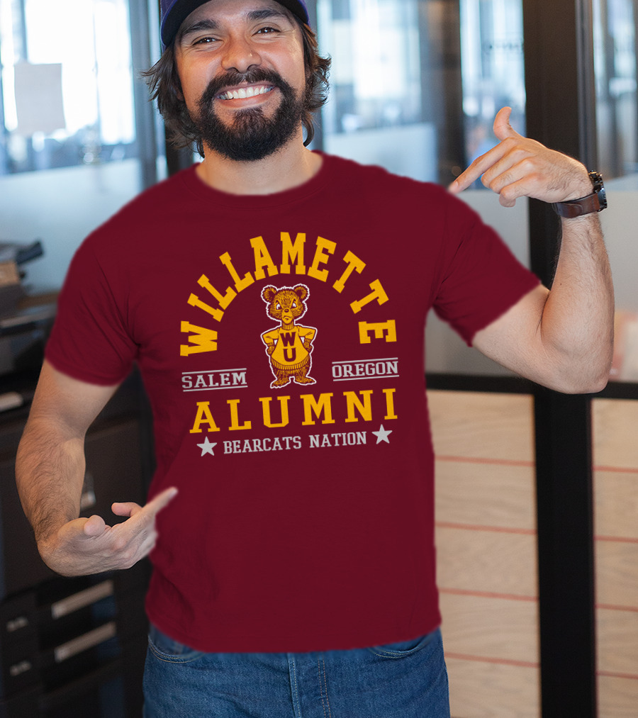 Willamette University Alumni Salem Oregon Bearcats Nation WU T-Shirt