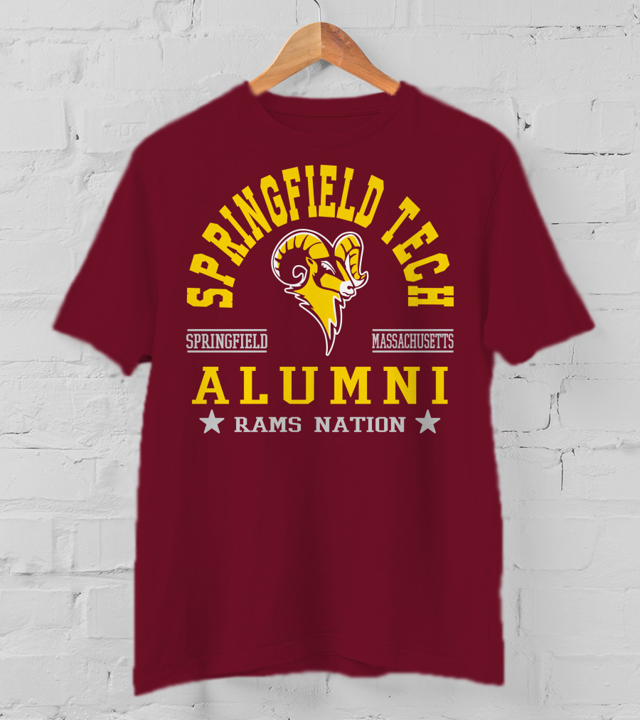 Springfield Tech Alumni Rams Nation Springfield Massachusetts T-Shirt