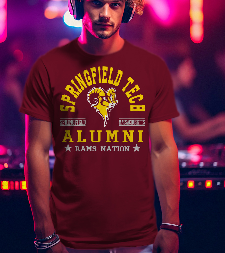 Springfield Tech Alumni Rams Nation Springfield Massachusetts T-Shirt