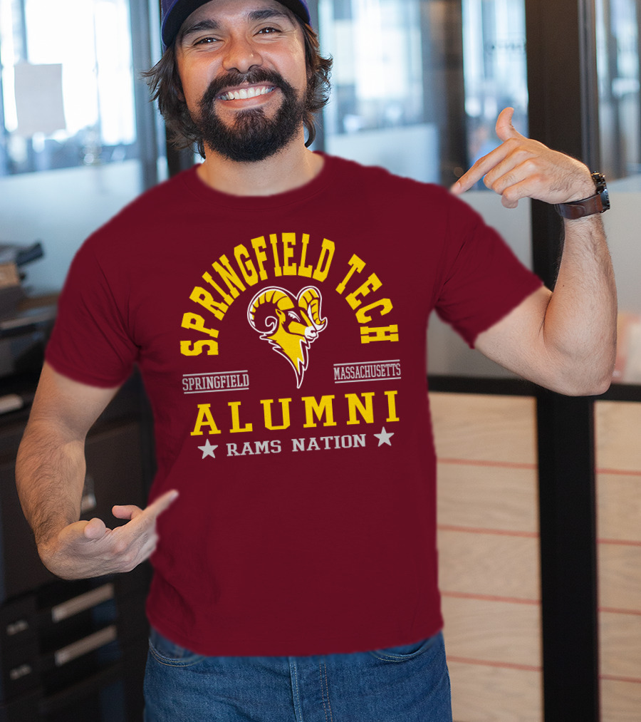 Springfield Tech Alumni Rams Nation Springfield Massachusetts T-Shirt