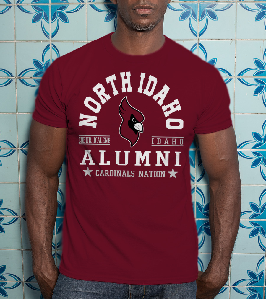 North Idaho Coeur D'Alene Alumni Cardinals Nation Idaho T-Shirt