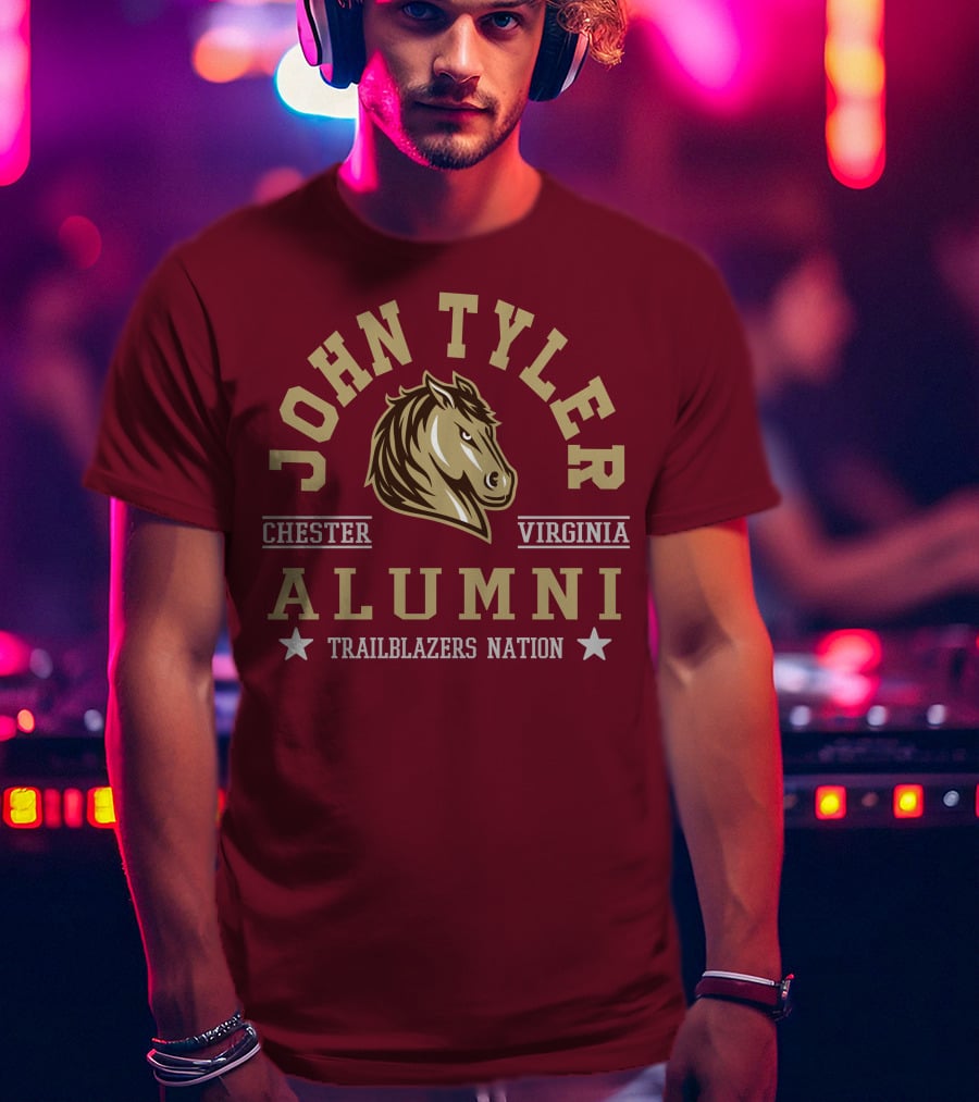 John Tyler Chester Virginia Alumni Trailblazers Nation T-Shirt