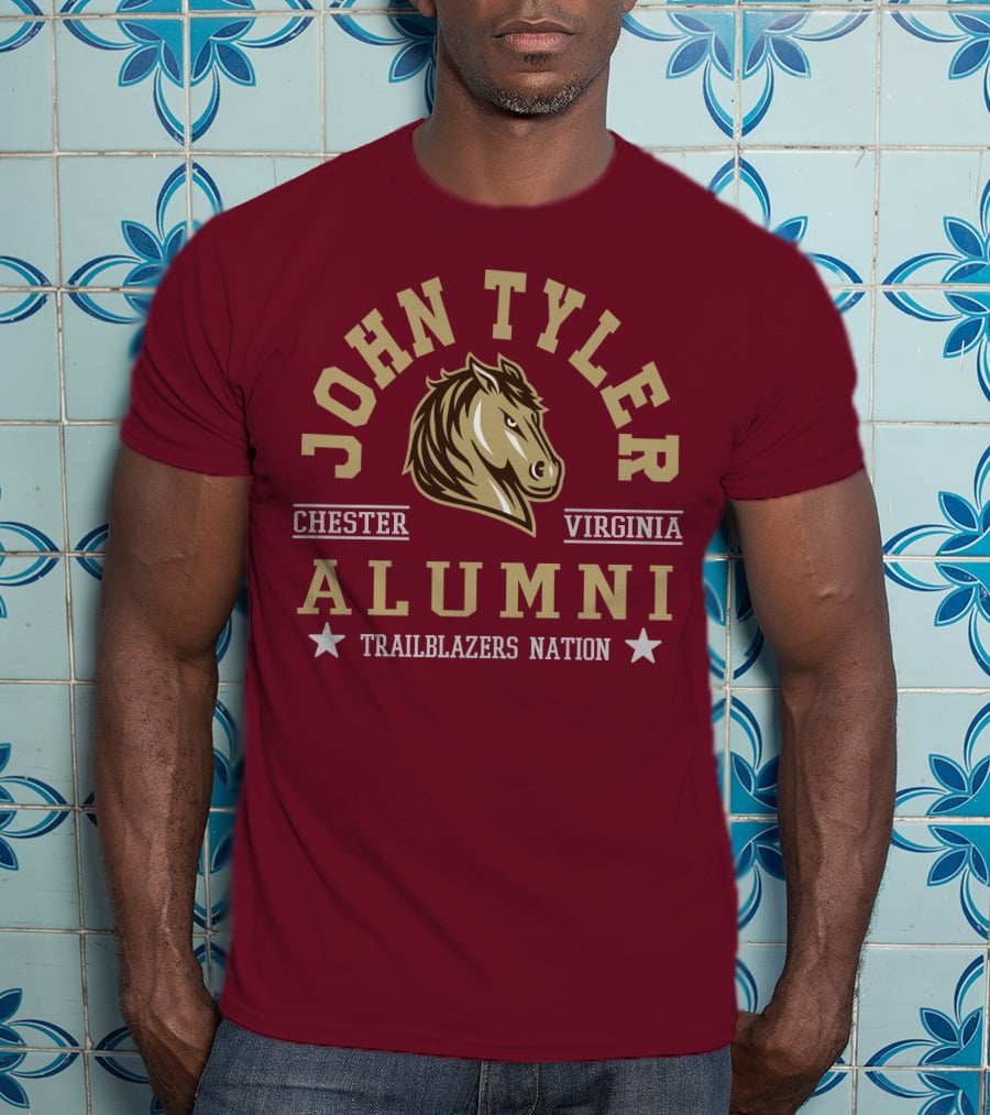 John Tyler Chester Virginia Alumni Trailblazers Nation T-Shirt