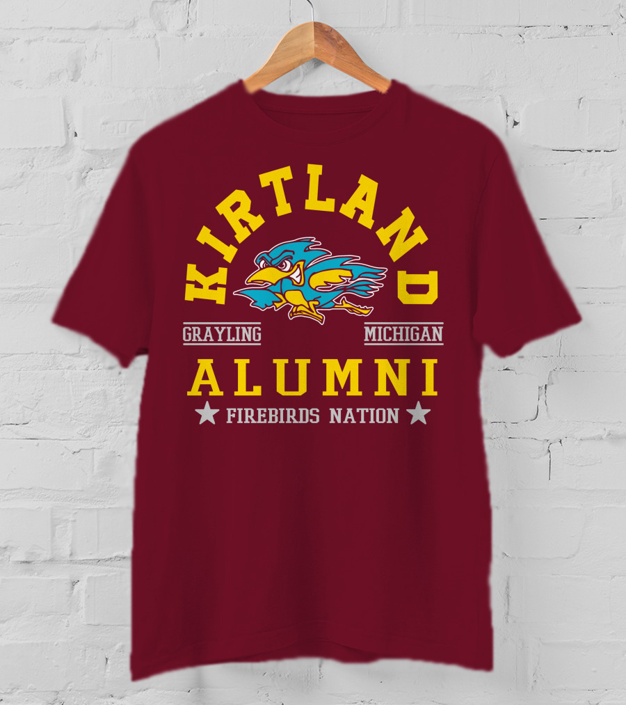 Kirtland Grayling Michigan Alumni Firebirds Nation T-Shirt