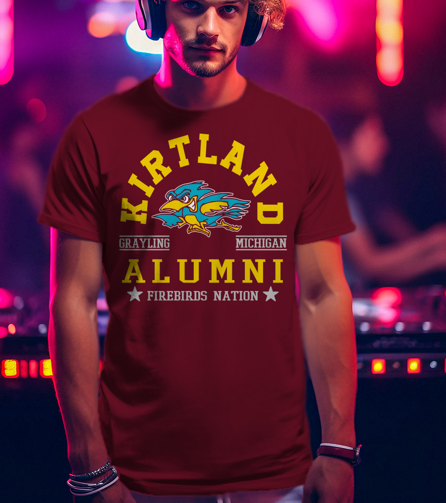 Kirtland Grayling Michigan Alumni Firebirds Nation T-Shirt
