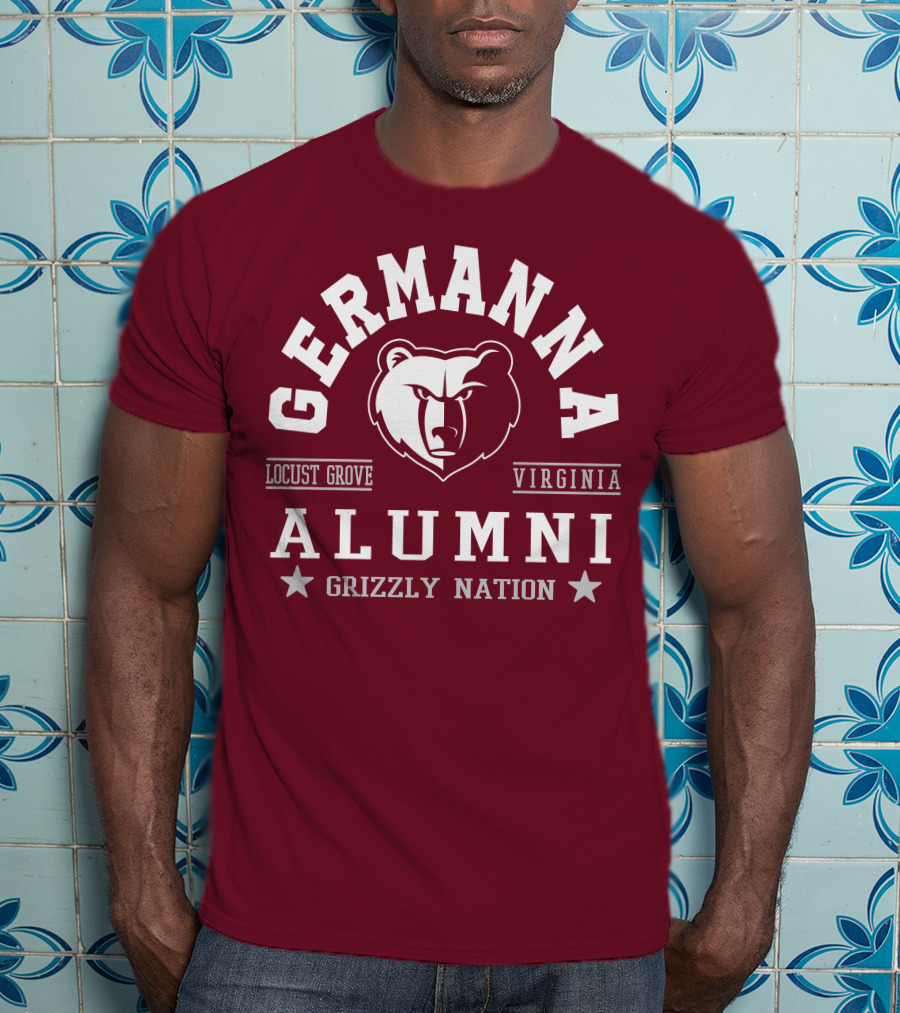 Germanna College Alumni Locust Grove Virginia Grizzly Nation T-Shirt
