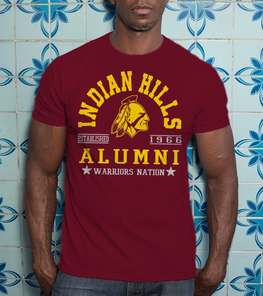 Indian Hills Warriors Alumni Established 1966 Nation T-Shirt
