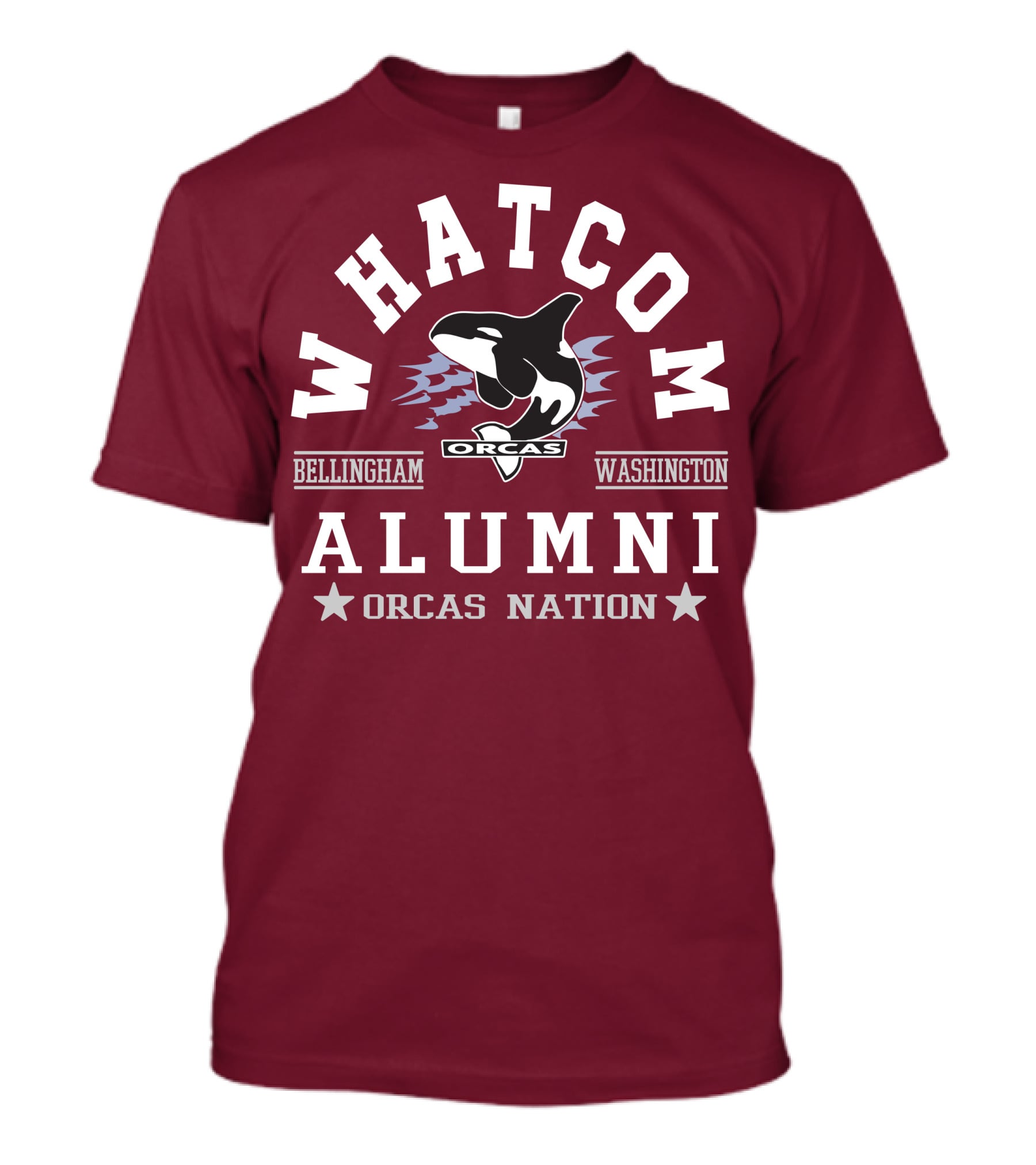 Whatcom Alumni Orcas Nation Bellingham Washington T-Shirt
