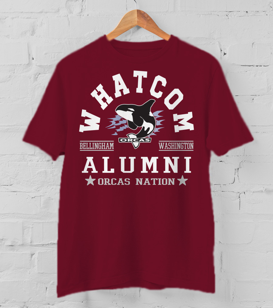 Whatcom Alumni Orcas Nation Bellingham Washington T-Shirt