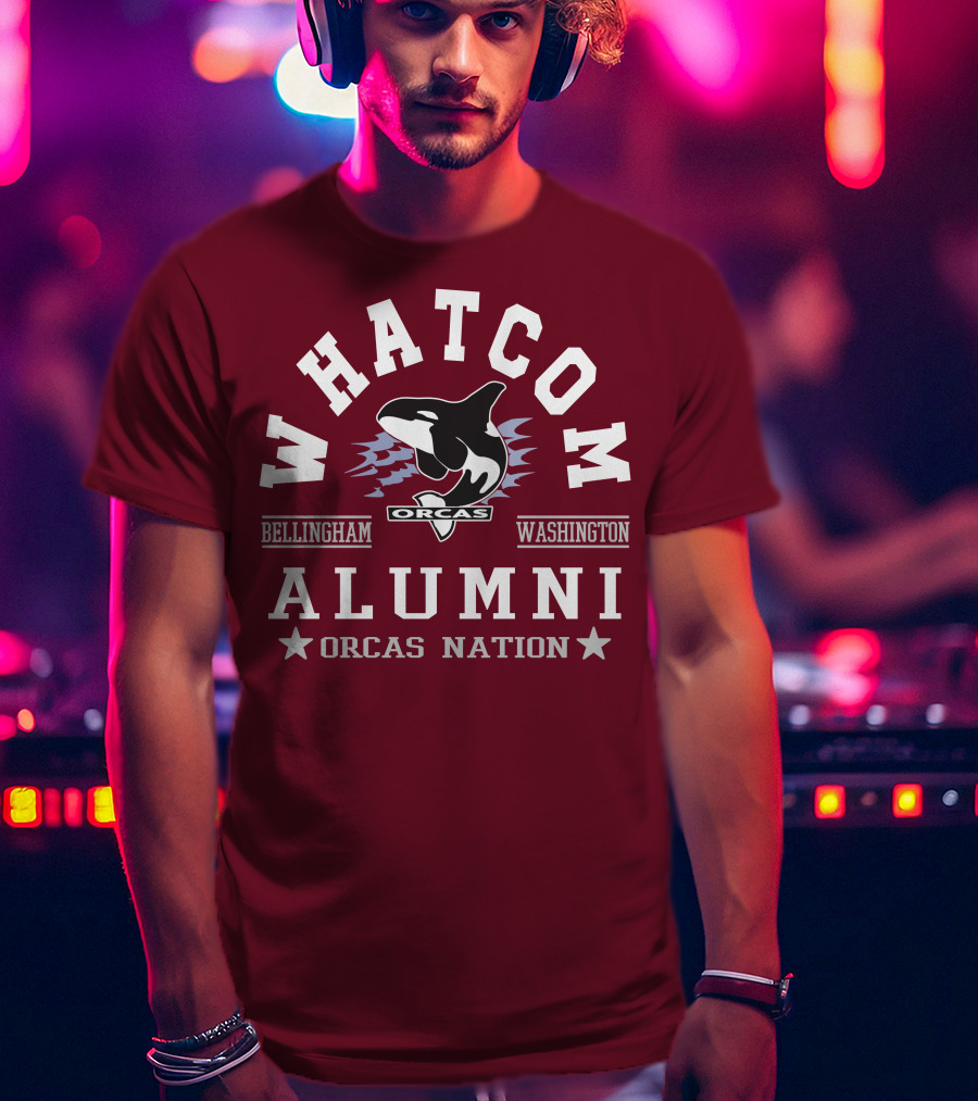 Whatcom Alumni Orcas Nation Bellingham Washington T-Shirt