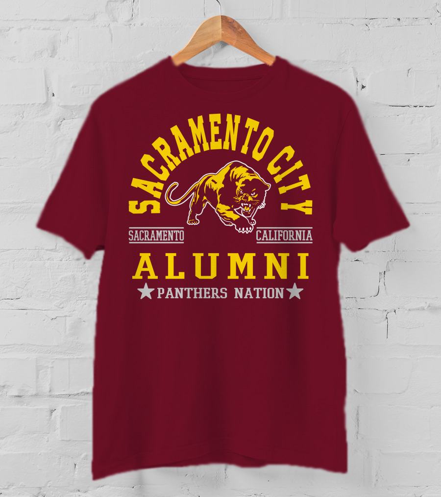 Sacramento City Alumni Panthers Nation Sacramento California T-Shirt