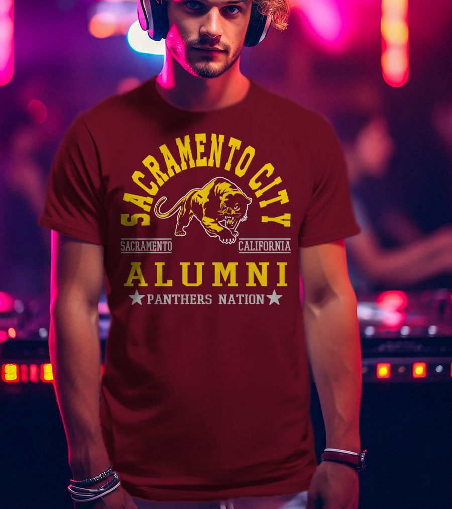 Sacramento City Alumni Panthers Nation Sacramento California T-Shirt