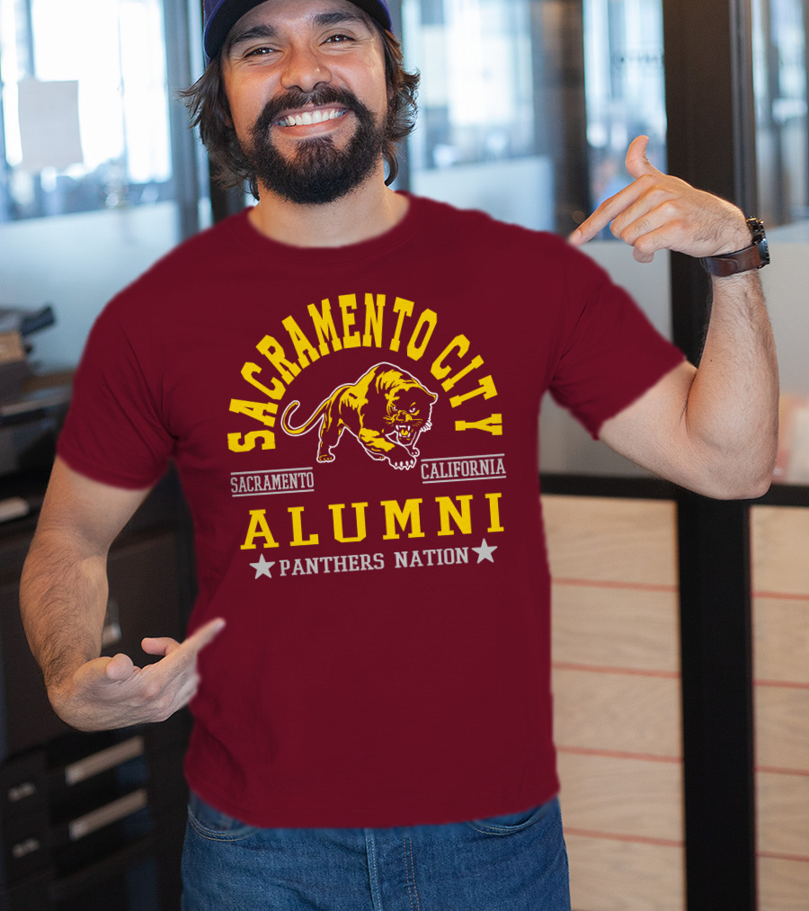 Sacramento City Alumni Panthers Nation Sacramento California T-Shirt