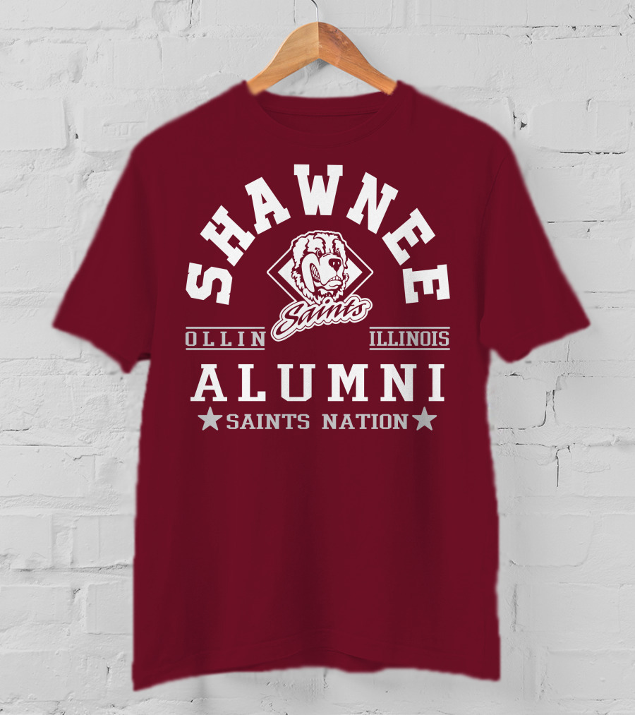 Shawnee Saints Alumni Olney Illinois Saints Nation T-Shirt