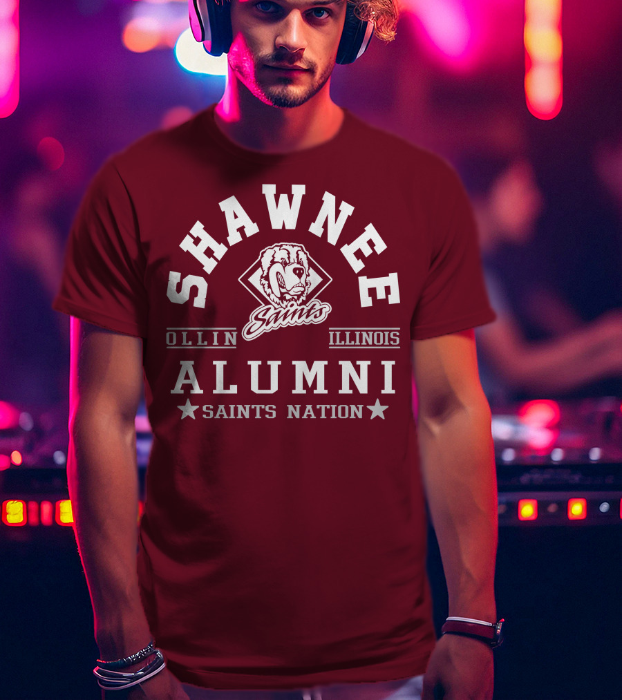 Shawnee Saints Alumni Olney Illinois Saints Nation T-Shirt