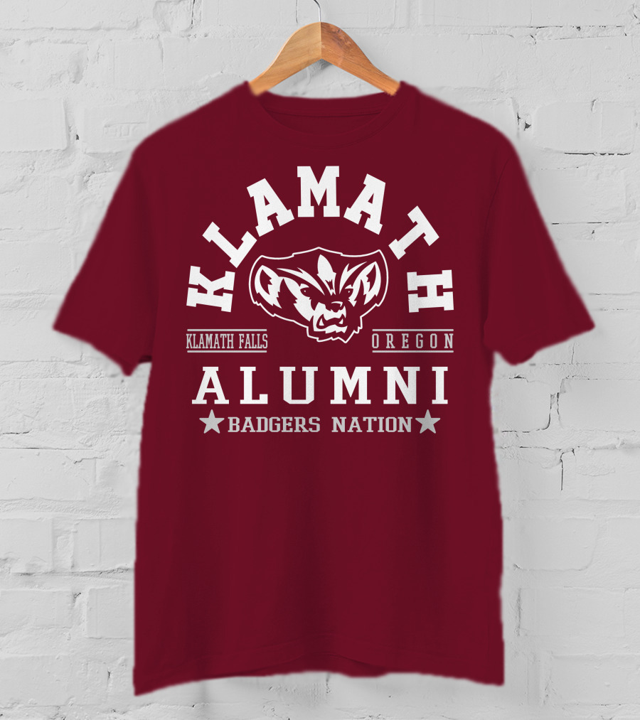 Klamath Falls Oregon Alumni Badgers Nation T-Shirt